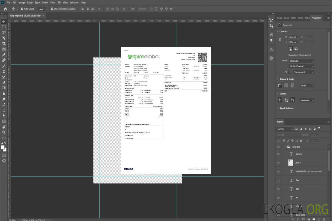Modèle de fiche de paie Aspire Global International aux formats Word et PDF.pdf, 1 template Modèle de fiche de paie Aspire Global International aux formats Word et PDF.pdf, 1 template